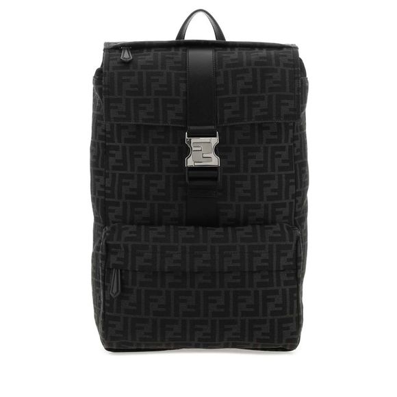 FENDI Embroidered Nylon Blend Fendiness Backpack - Picture 1 of 2